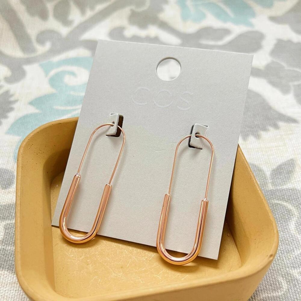 COS Paperclip Hoop Earrings